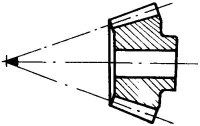 錐齒輪和準雙曲面齒輪術語點、曲線和曲面