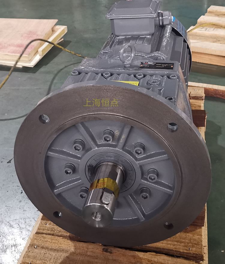 RF87減速機，立式安裝，輸入配電機，實物照片如下