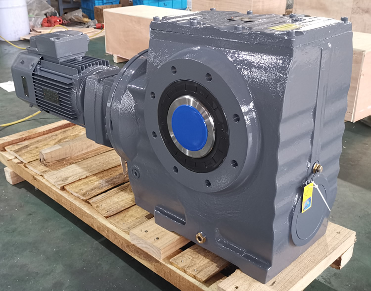 SA97R57減速機 輸入配變頻電機 輸出通孔 實物-上海恒點