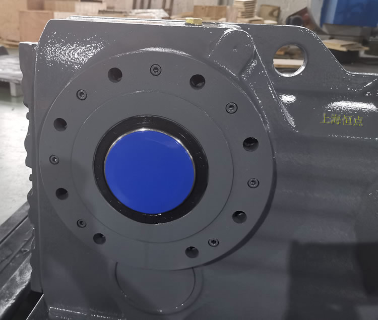 KAZ107減速機 輸入配電機法蘭端蓋 輸出通孔+小法蘭 -上海恒點